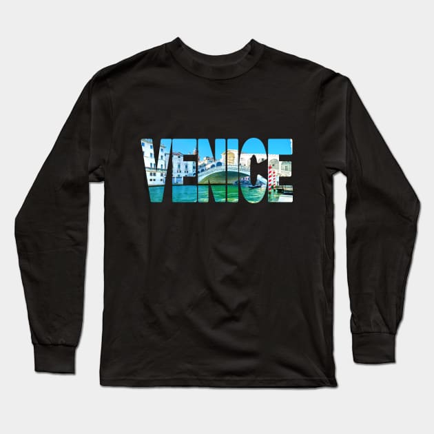VENICE - Italy Rialto Bridge Long Sleeve T-Shirt by TouristMerch